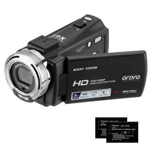 HDV-V12 Video Camera Full HD Camcorder Digital Recorder | 1080P 30FPS 30MP | 3.0 Inch Rotation LCD | 16X Digital Zoom | Infrared Night Vision - Black (V12 Base) HDV-V12 Video Camera Full HD Camcorder Digital Recorder | 1080P 30FPS 30MP | 3.0 Inch Rotation LCD | 16X Digital Zoom | Infrared Night Vision - Black (V12 Base)