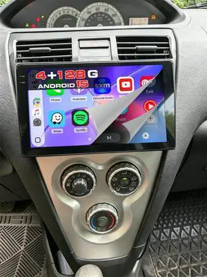4+128G Radio for Toyota Yaris Vios 2007-2012, 9" Touch Screen Bluetooth Radio with Wireless CarPlay/Android Auto, 5GHz WiFi, Bluetooth 5.0, EQ, GPS Navigation, 1280 * 720, Backup Camera 4+128G Radio for Toyota Yaris Vios 2007-2012, 9" Touch Screen Bluetooth Radio with Wireless CarPlay/Android Auto, 5GHz WiFi, Bluetooth 5.0, EQ, GPS Navigation, 1280 * 720, Backup Camera