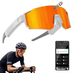 Sport AI Smart Glasses with Camera and EIS Stabilization, Bluetooth 8MP HD Camera 1200P Video Recording, AI Voice Assistant Photo Recognition, Real-Time Translation, Polarized Lenses Sunglasses Sport AI Smart Glasses with Camera and EIS Stabilization, Bluetooth 8MP HD Camera 1200P Video Recording, AI Voice Assistant Photo Recognition, Real-Time Translation, Polarized Lenses Sunglasses