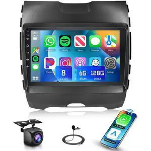 5GhzWiFi 8Core 6GB+128GB Radio for Ford Edge 2016-2020 Android 15 Car Stereo,9 Inch 1280x720 IPS Touchscreen Wirless Carplay Android Auto,DSP,63UIs,GPS FM/RDS SWC Backup Camera 5GhzWiFi 8Core 6GB+128GB Radio for Ford Edge 2016-2020 Android 15 Car Stereo,9 Inch 1280x720 IPS Touchscreen Wirless Carplay Android Auto,DSP,63UIs,GPS FM/RDS SWC Backup Camera