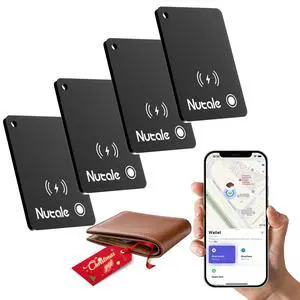 Apple MFi Certified Wallet Tracker-Small Smart Tracking Card for Apple Find My(iOS Only), Magnetic Rechargeable iPhone Card, IP68 Waterproof,Item Tracker Card for Key,Wallet,Bag (4-Black) Apple MFi Certified Wallet Tracker-Small Smart Tracking Card for Apple Find My(iOS Only), Magnetic Rechargeable iPhone Card, IP68 Waterproof,Item Tracker Card for Key,Wallet,Bag (4-Black)