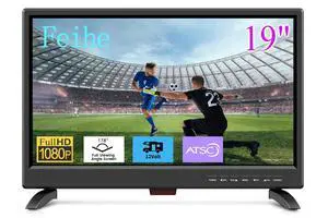 19 Inch LED Widescreen TV with Digital ATSC Tuners HDMI/VGA/RCA/USB, 19 Inch Flat Screen TV w/Built in Dual Speakers for Kitchen and RV Camper(No Smart Telesivion) 19 Inch LED Widescreen TV with Digital ATSC Tuners HDMI/VGA/RCA/USB, 19 Inch Flat Screen TV w/Built in Dual Speakers for Kitchen and RV Camper(No Smart Telesivion)