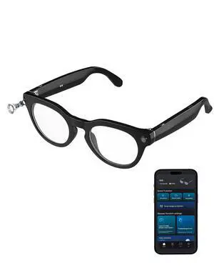 AI Smart Glasses with 8MP Camera, Continuous 12-Min 1200P Video Recording, Real-Time Translation & Voice Assistant, Open-Ear Bluetooth Audio for Vlogging, Travel & Meetings AI Smart Glasses with 8MP Camera, Continuous 12-Min 1200P Video Recording, Real-Time Translation & Voice Assistant, Open-Ear Bluetooth Audio for Vlogging, Travel & Meetings