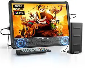 10.7" IPS Flat Screen TV, Portable Mini TV with Antenna ATSC Tuner, LCD Monitor 1080P with HDMI, AV, USB Input, Remote Control, Stand, Small Television for Camping Car Travel 10.7" IPS Flat Screen TV, Portable Mini TV with Antenna ATSC Tuner, LCD Monitor 1080P with HDMI, AV, USB Input, Remote Control, Stand, Small Television for Camping Car Travel
