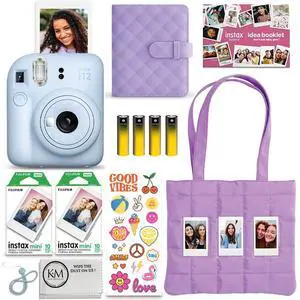 INSTAX Mini 12 Holiday Bundle 2025 | Pastel Blue with Extra Instax Mini Film + 4pk AA Batteries & Cleaning Cloth (10 Items) INSTAX Mini 12 Holiday Bundle 2025 | Pastel Blue with Extra Instax Mini Film + 4pk AA Batteries & Cleaning Cloth (10 Items)