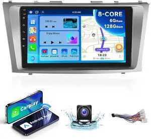 8 CORE 6G+128G Android 13 Car Stereo for Toyota Camry 2006 2007 2008 2009 2011 with Wireless Carplay Android Auto, 9 Inch Touch Screen Car Radio GPS/WiFi/Bluetooth/32-Band DSP/USB/SWC+HD Backup Camera 8 CORE 6G+128G Android 13 Car Stereo for Toyota Camry 2006 2007 2008 2009 2011 with Wireless Carplay Android Auto, 9 Inch Touch Screen Car Radio GPS/WiFi/Bluetooth/32-Band DSP/USB/SWC+HD Backup Camera