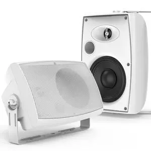 6.5-Inch 400W Outdoor Bluetooth Speakers Waterproof Wired, Wall-Mount Waterproof Speaker System for Patio, Home, Poolside, Deck, Backyard (Pair,White) 6.5-Inch 400W Outdoor Bluetooth Speakers Waterproof Wired, Wall-Mount Waterproof Speaker System for Patio, Home, Poolside, Deck, Backyard (Pair,White)