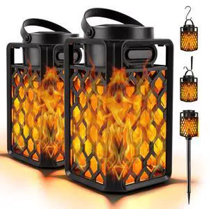 Outdoor Bluetooth Speakers, Led Flame Torch Lantern, Waterproof Wireless Speaker with Wall Mount/Stake/Hook, Camping Patio Accessories, 10W Stereo Sound, BT5.0, Cool Gadgets for Porch Garden Party Outdoor Bluetooth Speakers, Led Flame Torch Lantern, Waterproof Wireless Speaker with Wall Mount/Stake/Hook, Camping Patio Accessories, 10W Stereo Sound, BT5.0, Cool Gadgets for Porch Garden Party