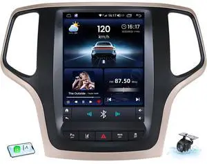 Car Radio for Jeep Grand Cherokee 2014 2015 2016 2017: 10" T-Style Car Stereo Upgrade Touchscreen with Wireless Carplay and Android Auto, 5GWiFi, GPS, FM/DSP/EQ, SWC & Rearview Camera Car Radio for Jeep Grand Cherokee 2014 2015 2016 2017: 10" T-Style Car Stereo Upgrade Touchscreen with Wireless Carplay and Android Auto, 5GWiFi, GPS, FM/DSP/EQ, SWC & Rearview Camera