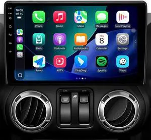 64G Car Radio for Jeep Wrangler JK 2007-2018/Compass/Grand Cherokee, 10.2" Touch Screen Plug and Play Android 13 Head Unit with Carplay/Android Auto/1080P Backup Camera/AM & FM 64G Car Radio for Jeep Wrangler JK 2007-2018/Compass/Grand Cherokee, 10.2" Touch Screen Plug and Play Android 13 Head Unit with Carplay/Android Auto/1080P Backup Camera/AM & FM