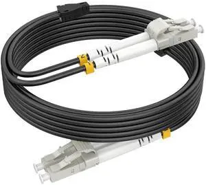 400ft/120m OM3 LC to LC Fiber Patch Cable Armored, Outdoor Fiber Optic Cables Multimode, 10/40GB Duplex 50/125um LSZH Black 400ft/120m OM3 LC to LC Fiber Patch Cable Armored, Outdoor Fiber Optic Cables Multimode, 10/40GB Duplex 50/125um LSZH Black