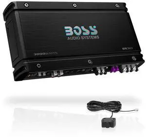 BOSS Audio OX3KD Onyx Model 3000 Watt High Output Monoblock Full Range Class D Amplifier with Variable Low Pass Crossover and Remote Control BOSS Audio OX3KD Onyx Model 3000 Watt High Output Monoblock Full Range Class D Amplifier with Variable Low Pass Crossover and Remote Control