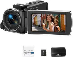 Camcorder Video Camera 4K, 64MP Digital Camera for Vlogging, 18X Digital Zoom YouTube Camera 3 270° Rotation Screen Video Recorder with Battery, 32GB Card, Remote Control Camcorder Video Camera 4K, 64MP Digital Camera for Vlogging, 18X Digital Zoom YouTube Camera 3 270° Rotation Screen Video Recorder with Battery, 32GB Card, Remote Control