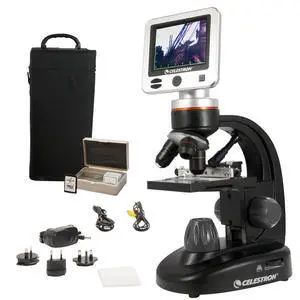 LCD Digital Microscope II 3.5" Screen 5MP Camera 40x1600x Magnification Rotating Head SD Card Included TV Output Ideal for Slides, Labs, Classrooms, Biology, Education LCD Digital Microscope II 3.5" Screen 5MP Camera 40x1600x Magnification Rotating Head SD Card Included TV Output Ideal for Slides, Labs, Classrooms, Biology, Education