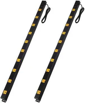 10-Outlet Heavy Duty Power Strip Surge Protector Metal Long Extension Cord 6-Foot, SGS Certified,Black(1000J) 10-Outlet Heavy Duty Power Strip Surge Protector Metal Long Extension Cord 6-Foot, SGS Certified,Black(1000J)
