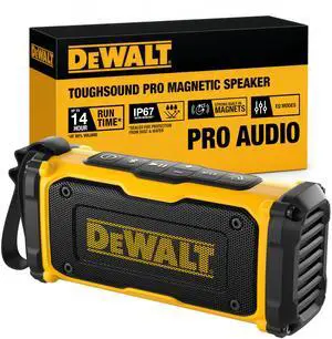 Heavy Duty Magnetic ToughSound Pro Bluetooth Speaker 22W Jobsite Wireless Portable Speaker w/Built-in Magnets, IP67 Dust & Waterproof, 14H Runtime, Auracast Multi-Speaker Linking & EQ Modes Heavy Duty Magnetic ToughSound Pro Bluetooth Speaker 22W Jobsite Wireless Portable Speaker w/Built-in Magnets, IP67 Dust & Waterproof, 14H Runtime, Auracast Multi-Speaker Linking & EQ Modes