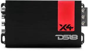 X4 Amplifier 4-Channel Ultra Compact Class D 4 x 70 Watts RMS @ 4-ohm, Stereo Full Range, Car Audio Amplifier, Great Compact Amp for Motorcycle, Powersports X4 Amplifier 4-Channel Ultra Compact Class D 4 x 70 Watts RMS @ 4-ohm, Stereo Full Range, Car Audio Amplifier, Great Compact Amp for Motorcycle, Powersports