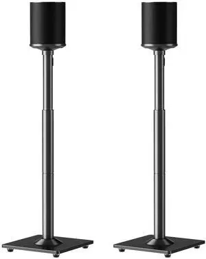 Speaker Stands for Sonos Era 100 and Sonos One, One SL, Play:1, Height Adjustable 35"- 43.4" Speaker Stands Pair, Surround Sound Speaker Stand with Cable Management, 11 LBS Loading Speaker Stands for Sonos Era 100 and Sonos One, One SL, Play:1, Height Adjustable 35"- 43.4" Speaker Stands Pair, Surround Sound Speaker Stand with Cable Management, 11 LBS Loading