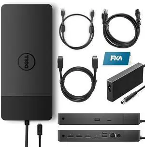 Dell Docking Station WD19 130W, Performance Dock WD19 with 130W Power Adapter + 90W Power Delivery + HDMI Cable + DisplayPort Cable Dell Docking Station WD19 130W, Performance Dock WD19 with 130W Power Adapter + 90W Power Delivery + HDMI Cable + DisplayPort Cable