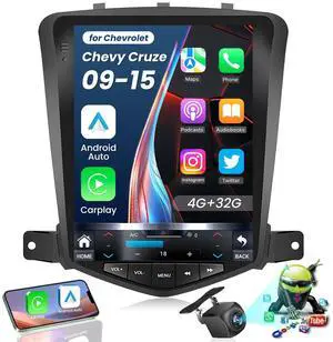 8Core+4GB RAM Andriod 13 Car Radio Stereo for Chevrolet Chevy Cruze 2009-2015: 10.4 Inch Tesla Style HD IPS Touchscreen Wireless Carplay Andriod Auto GPS Navi Bluetooth 5G WiFi Backup Camera FM SWC 8Core+4GB RAM Andriod 13 Car Radio Stereo for Chevrolet Chevy Cruze 2009-2015: 10.4 Inch Tesla Style HD IPS Touchscreen Wireless Carplay Andriod Auto GPS Navi Bluetooth 5G WiFi Backup Camera FM SWC