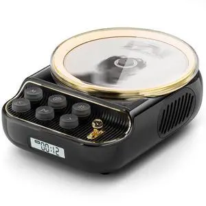 4 in 1 Retro Portable CD Players with Bluetooth Speakers, FM Radio, Night Light, LCD Display, 4000 mAh Battery, Vintage Radio Built in Dual Speakers Supports USB/AUX/Type-C for Home (Black) 4 in 1 Retro Portable CD Players with Bluetooth Speakers, FM Radio, Night Light, LCD Display, 4000 mAh Battery, Vintage Radio Built in Dual Speakers Supports USB/AUX/Type-C for Home (Black)