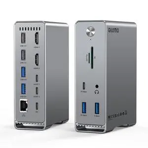 MacBook Pro Docking Station, 14-in-2 Dual USB C Docking Station Dual Monitor for MacBook Pro (Not M1) with Dual 4K HDMI 60Hz, 10Gbps USB A/C,3 USB 3.0,2USB 2.0 RJ45, Audio, SD/TF Slots, 100W PD MacBook Pro Docking Station, 14-in-2 Dual USB C Docking Station Dual Monitor for MacBook Pro (Not M1) with Dual 4K HDMI 60Hz, 10Gbps USB A/C,3 USB 3.0,2USB 2.0 RJ45, Audio, SD/TF Slots, 100W PD