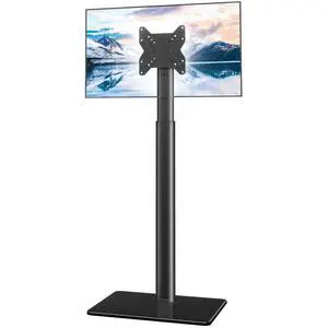Universal TV Stand Monitor with Mount 100 Degree Swivel Height Adjustable and Tilt Function for 19 to 43 inch LCD, LED OLED TVs,Space Saving Standing Bedroom Living Room Corner,Black Universal TV Stand Monitor with Mount 100 Degree Swivel Height Adjustable and Tilt Function for 19 to 43 inch LCD, LED OLED TVs,Space Saving Standing Bedroom Living Room Corner,Black