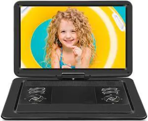 19.6" Portable DVD Player with 17.1" Large HD Screen, 5 Hours Battery DVD Player Portable with Car Charger, Kids Portable DVD Player Support All Region Discs, USB and SD Card, Sync TV 19.6" Portable DVD Player with 17.1" Large HD Screen, 5 Hours Battery DVD Player Portable with Car Charger, Kids Portable DVD Player Support All Region Discs, USB and SD Card, Sync TV