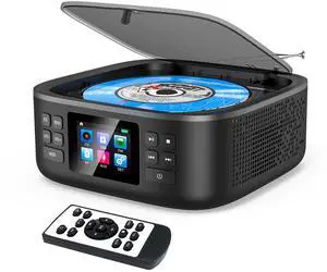 Portable CD Player Bluetooth,Desktop CD Player with Bluetooth Music Boombox Portable CD Players for Home Built-in Dual Speakers FM Radio & Speaker, LED Screen Support USB/AUX Headphone Jack Portable CD Player Bluetooth,Desktop CD Player with Bluetooth Music Boombox Portable CD Players for Home Built-in Dual Speakers FM Radio & Speaker, LED Screen Support USB/AUX Headphone Jack