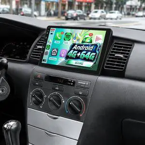 5Ghz WiFi 8Core 4G+64G Android 15 Car Radio for Toyota Corolla EX 2005-2012 Car Stereo with Wireless Carplay Android Auto, 9 Inch HD Touchscreen with GPS Bluetooth5.0 FM/RDS EQ SWC Backup Camera 5Ghz WiFi 8Core 4G+64G Android 15 Car Radio for Toyota Corolla EX 2005-2012 Car Stereo with Wireless Carplay Android Auto, 9 Inch HD Touchscreen with GPS Bluetooth5.0 FM/RDS EQ SWC Backup Camera