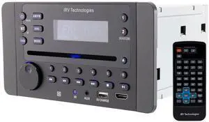 IRV Technology iRV62 Wallmount RV Stereo with Bluetooth HDMI ARC, App Control, FM|AM|DVD|CD|MP4|App, NFC, USB Charging, Digital Surround Sound, Clock, 2-Speaker Zone, CEC Support IRV Technology iRV62 Wallmount RV Stereo with Bluetooth HDMI ARC, App Control, FM|AM|DVD|CD|MP4|App, NFC, USB Charging, Digital Surround Sound, Clock, 2-Speaker Zone, CEC Support