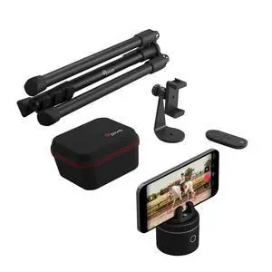 Equestrian Pod Essential Pack, Auto Face, Body, Horse Phone Tracking Holder, Ai-Powered 360° Rotation, Remote Control for Hands-Free Video Recording with Smart Mount, Travel Case & Tripod (Black) Equestrian Pod Essential Pack, Auto Face, Body, Horse Phone Tracking Holder, Ai-Powered 360° Rotation, Remote Control for Hands-Free Video Recording with Smart Mount, Travel Case & Tripod (Black)