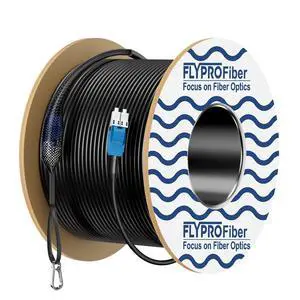 75M/246ft OD-5mm OS2 LC to LC Armored Outdoor Uniboot Fiber Outdoor Armored Industrial TPU with Pulling Eye Kit, 1G/10GB 9/125 um SMF Fiber Optic Cable Length Options:50m-300m 75M/246ft OD-5mm OS2 LC to LC Armored Outdoor Uniboot Fiber Outdoor Armored Industrial TPU with Pulling Eye Kit, 1G/10GB 9/125 um SMF Fiber Optic Cable Length Options:50m-300m
