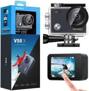 V50X Native 4K30fps WiFi Action Camera with EIS Touch Screen 4X Zoom 131 feet Waterproof Camera Support External Mic Remote Control with Helmet Accessories (Without 64GB MicroSD Card) V50X Native 4K30fps WiFi Action Camera with EIS Touch Screen 4X Zoom 131 feet Waterproof Camera Support External Mic Remote Control with Helmet Accessories (Without 64GB MicroSD Card)
