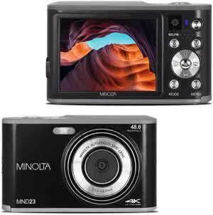48MP Digital Camera with Rear Selfie Lens 4K Ultra HD Video, 2.8" LCD Screen, 16X Digital Zoom, Autofocus, Slow Motion, Time Lapse, Filters, Scene Modes, 32GB Card Included (Black) 48MP Digital Camera with Rear Selfie Lens 4K Ultra HD Video, 2.8" LCD Screen, 16X Digital Zoom, Autofocus, Slow Motion, Time Lapse, Filters, Scene Modes, 32GB Card Included (Black)