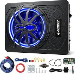 10"1200W UnderSeat Subwoofer, Powered Subwoofer Car Audio with Multicolor LED Lighting, Deep Bass Enhancement.Under Seat Subwoofers with Amp for a Dynamic Driving Experience with Bass Melodies 10"1200W UnderSeat Subwoofer, Powered Subwoofer Car Audio with Multicolor LED Lighting, Deep Bass Enhancement.Under Seat Subwoofers with Amp for a Dynamic Driving Experience with Bass Melodies
