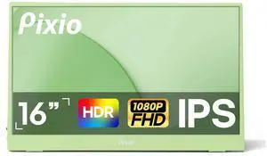 PX160 Wave Mint Green Portable Monitor 15.6 inch 60Hz FHD 1080p IPS Panel HDR Screen Cover Stand USB-C HDMI Laptop Screen Extender Portable Monitor for Laptop, PC, Console, Phone PX160 Wave Mint Green Portable Monitor 15.6 inch 60Hz FHD 1080p IPS Panel HDR Screen Cover Stand USB-C HDMI Laptop Screen Extender Portable Monitor for Laptop, PC, Console, Phone