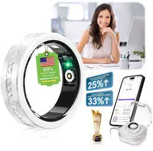 10 Gen Diamond Smart Ring and Wireless Charging CaseIndustry Ranking No.1 0 Measurement Error 2026 Smart Ring for Women & Men for Sleep Tracking Wearable Device,Fitness RingSlive 10# 10 Gen Diamond Smart Ring and Wireless Charging CaseIndustry Ranking No.1 0 Measurement Error 2026 Smart Ring for Women & Men for Sleep Tracking Wearable Device,Fitness RingSlive 10#
