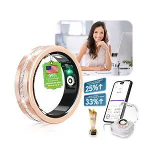 10 Gen Diamond Smart Ring and Wireless Charging CaseIndustry Ranking No.1 0 Measurement Error 2026 Smart Ring for Women & Men for Sleep Tracking Wearable Device,Fitness RingGold 8# 10 Gen Diamond Smart Ring and Wireless Charging CaseIndustry Ranking No.1 0 Measurement Error 2026 Smart Ring for Women & Men for Sleep Tracking Wearable Device,Fitness RingGold 8#