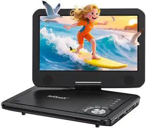 Portable DVD Player 12.5", with 10.5" HD Swivel Screen, Car Travel DVD Players 5 Hrs Rechargeable Battery, No Region Restrict Video Player for Kids, Remote Control, Sync TV, USB&SD, Black Portable DVD Player 12.5", with 10.5" HD Swivel Screen, Car Travel DVD Players 5 Hrs Rechargeable Battery, No Region Restrict Video Player for Kids, Remote Control, Sync TV, USB&SD, Black