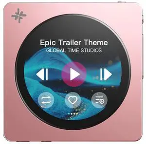 DISC Portable HiFi Music Player, Dual DAC Digital Audio Player with 3.5mm & 4.4mm Outputs, Bluetooth 5.4 LDAC,Touchscreen (Pink) DISC Portable HiFi Music Player, Dual DAC Digital Audio Player with 3.5mm & 4.4mm Outputs, Bluetooth 5.4 LDAC,Touchscreen (Pink)