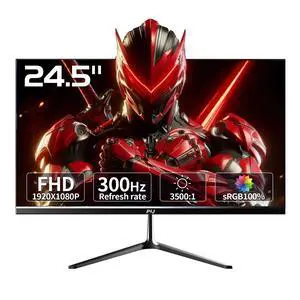 24.5 inch 300Hz Gaming Monitor, FHD PC Monitor Built-in Speakers, 1080p Computer Screen for Home Office Business, DP, HDMI, Compatible with Wall mounting 75 * 75MM - Black 24.5 inch 300Hz Gaming Monitor, FHD PC Monitor Built-in Speakers, 1080p Computer Screen for Home Office Business, DP, HDMI, Compatible with Wall mounting 75 * 75MM - Black
