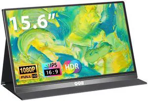 Portable Monitor, 15.6 Inch FHD 1080P USB C HDMI Alloy Travel Monitor for Laptop with Smart Cover & Built-in Speaker, Plug & Play Ultra Slim Second Monitor for Laptop PC Phone Mac Portable Monitor, 15.6 Inch FHD 1080P USB C HDMI Alloy Travel Monitor for Laptop with Smart Cover & Built-in Speaker, Plug & Play Ultra Slim Second Monitor for Laptop PC Phone Mac