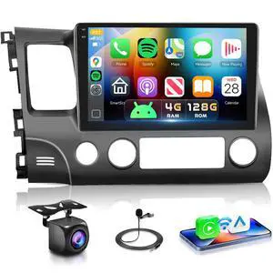 4G 128G Car Stereo for Honda Civic 2006 2007 2008 2009 2010 2011 Radio,10.1" Incell Touchscreen Wireless Carplay Android Auto 36EQ Bluetooth 5.0 Android 15 GPS WiFi FM/RDS Backup Camera 4G 128G Car Stereo for Honda Civic 2006 2007 2008 2009 2010 2011 Radio,10.1" Incell Touchscreen Wireless Carplay Android Auto 36EQ Bluetooth 5.0 Android 15 GPS WiFi FM/RDS Backup Camera