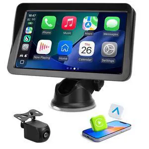 9" Wireless CarPlay Screen for Car, Apple CarPlay & Android Auto Receiver with 1080P Backup Camera, HD Touchscreen, Bluetooth, GPS, Voice Control,Universal Fit for All Cars 9" Wireless CarPlay Screen for Car, Apple CarPlay & Android Auto Receiver with 1080P Backup Camera, HD Touchscreen, Bluetooth, GPS, Voice Control,Universal Fit for All Cars