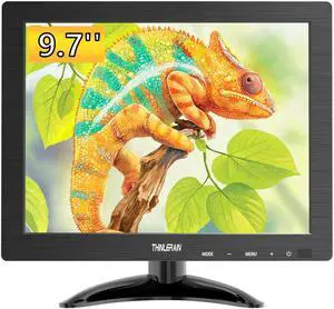 9.7 Inch Small Monitor 1024x768 Portable Monitor 4:3 Screen Display with HDMI VGA AV BNC USB Port, 60Hz, VESA, Built-in Speaker, Remote Control for PC Computer Laptop RasPi 9.7 Inch Small Monitor 1024x768 Portable Monitor 4:3 Screen Display with HDMI VGA AV BNC USB Port, 60Hz, VESA, Built-in Speaker, Remote Control for PC Computer Laptop RasPi