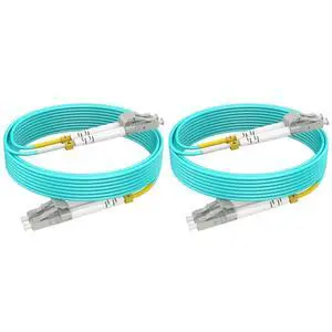 LC to LC OM3 Multimode Fiber, 300ft(92m) Fiber Patch Cables, Options 7inch~500ft, Duplex 10G LSZH, (2pack) LC to LC OM3 Multimode Fiber, 300ft(92m) Fiber Patch Cables, Options 7inch~500ft, Duplex 10G LSZH, (2pack)