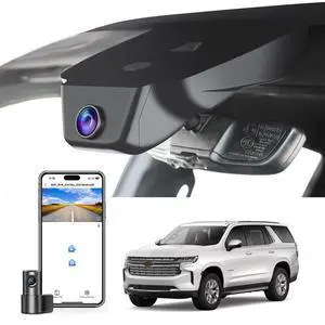 Front 4K & Rear 1080P Dash Cam Custom fit for Chevy12th Gen Suburban 2023-2026, 5th Gen Tahoe 2023-2026, LS LT RST Z71 Premier High Country, Integrated OEM Look, GPS, 128GB Card Front 4K & Rear 1080P Dash Cam Custom fit for Chevy12th Gen Suburban 2023-2026, 5th Gen Tahoe 2023-2026, LS LT RST Z71 Premier High Country, Integrated OEM Look, GPS, 128GB Card