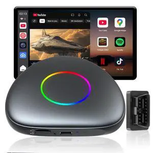Magic Box - Wireless Carplay/Android Auto/Android AI Box 8GB+128GB, Car Video Box for YouTube, Spotify, Prime Video with Built-in 4G/ WiFi/Dual Bluetooth, OTA, GPS, microSD, OBD II, CB6D Magic Box - Wireless Carplay/Android Auto/Android AI Box 8GB+128GB, Car Video Box for YouTube, Spotify, Prime Video with Built-in 4G/ WiFi/Dual Bluetooth, OTA, GPS, microSD, OBD II, CB6D
