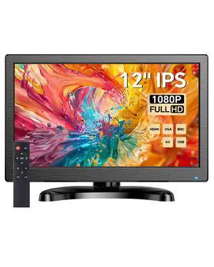 CCTV Monitor 12 Inch Small Computer Monitors 1920x1080P Mini LED Display with HDMI VGA AV BNC USB Ports IPS Screen Security Monitor Built in Speaker for Home Office CCTV Monitor 12 Inch Small Computer Monitors 1920x1080P Mini LED Display with HDMI VGA AV BNC USB Ports IPS Screen Security Monitor Built in Speaker for Home Office